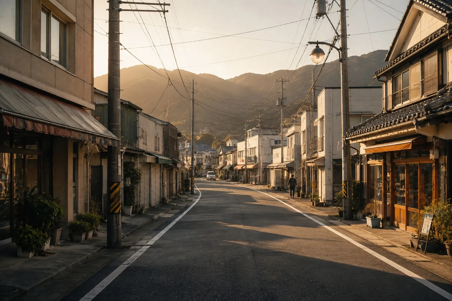 地方都市の街並み